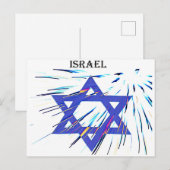 Israël ster van David Briefkaart (Voorkant / Achterkant)