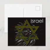 Israël ster van David Briefkaart (Voorkant / Achterkant)
