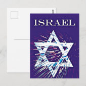 Israël ster van David Briefkaart (Voorkant / Achterkant)