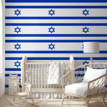 Israël Ster van David Vlag Patroon Blauw en Wit