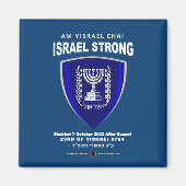 Israël sterk - Am Yisrael Chai Magneet (Voorkant)