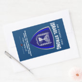Israël sterk - Am Yisrael Chai Rechthoekige Sticker (Envelop)