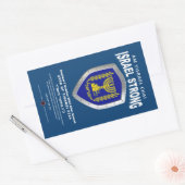 Israël sterk - Am Yisrael Chai Rechthoekige Sticker (Envelop)