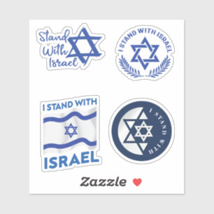 Israël Sterk en Vrijheid Collectie Vlag Sticker