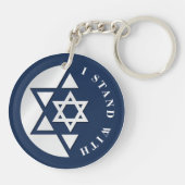 Israël Sterk en Vrijheidsvlag Sleutelhanger (Achterkant)