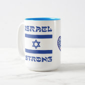 Israël Sterk Tweekleurige Koffiemok (Voorkant links)