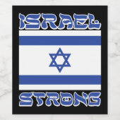 Israël Sterk Wijn Etiket (Enkel label)