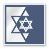 Israël sterke vlag sticker (Voorkant)