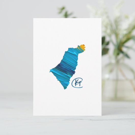 Israel Studio Art Bedankkaart (Staand voorkant)