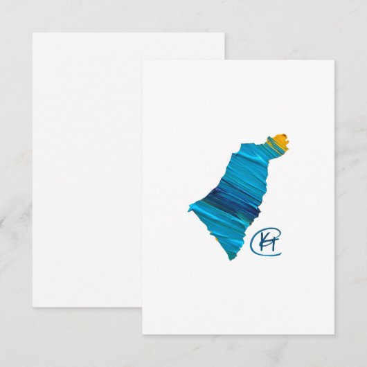 Israel Studio Art Bedankkaart (Voorkant / Achterkant)