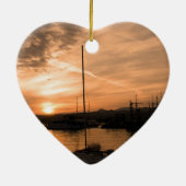 Israel Sunset Keramisch Ornament (Achterkant)