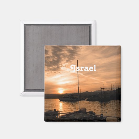 Israel Sunset Magneet (Voorkant / Achterkant)