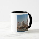 Israël, Tel Aviv, beachfront, hotels, schemering Mok (Voorkant rechts)