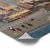 Israël, Tel Aviv, beachfront, hotels, schemering Poster (Hoek)