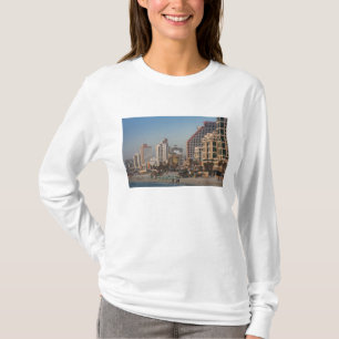 Israël, Tel Aviv, beachfront, hotels, schemering T-shirt