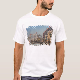 Israël, Tel Aviv, beachfront, hotels, schemering T-shirt