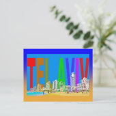 Israël tel aviv briefkaart (Staand voorkant)