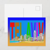 Israël tel aviv briefkaart (Voorkant / Achterkant)