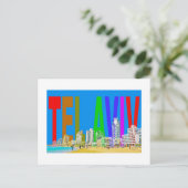 Israël tel aviv briefkaart (Staand voorkant)
