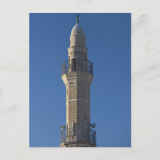 Israël, Tel Aviv, Jaffa, moskee minaret Briefkaart (Voorkant)