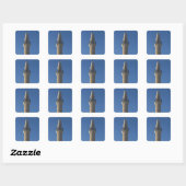 Israël, Tel Aviv, Jaffa, moskee minaret Vierkante Sticker (Vel)