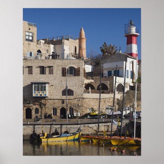 Israël, Tel Aviv, Jaffa, oude haven Jaffa Poster (Voorkant)