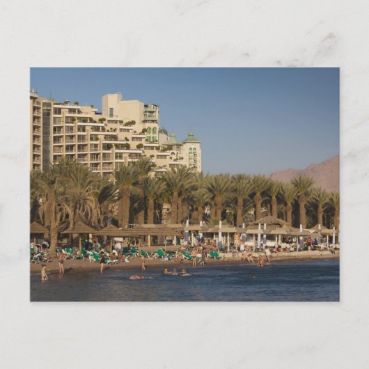 Israel, The Negev, Eilat, Red Zee beachfront Briefkaart (Voorkant)