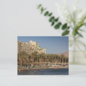 Israel, The Negev, Eilat, Red Zee beachfront Briefkaart (Staand voorkant)
