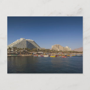 Israel, The Negev, Eilat, Red Zee beachfront Briefkaart