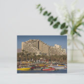 Israel, The Negev, Eilat, Red Zee beachfront Briefkaart (Staand voorkant)