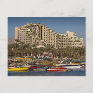 Israel, The Negev, Eilat, Red Zee beachfront Briefkaart