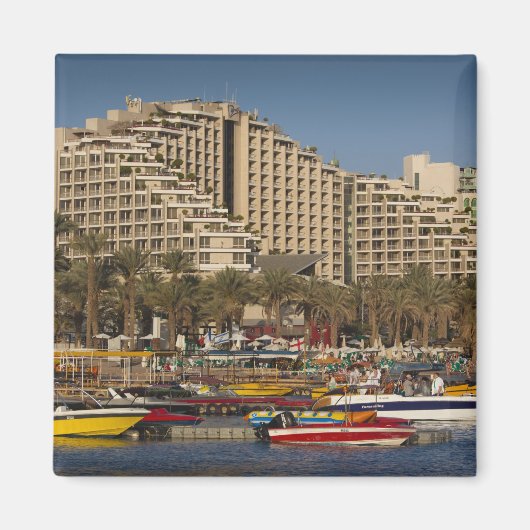 Israel, The Negev, Eilat, Red Zee beachfront Magneet (Voorkant)
