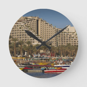Israel, The Negev, Eilat, Red Zee beachfront Ronde Klok