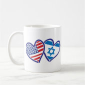 Israel USA Love Koffiemok (Links)