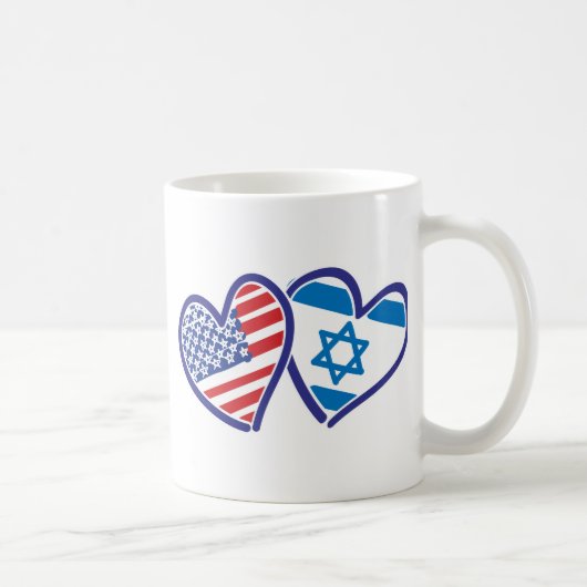 Israel USA Love Koffiemok (Rechts)