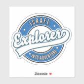 Israël-verkenner in avontuur sticker (Vel)