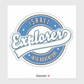 Israël-verkenner in avontuur sticker (Vel)