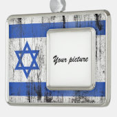 Israël Verzilverd Omlijst Ornament (Links)