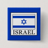 Israël Vierkante Button 5,1 Cm (Voorkant)