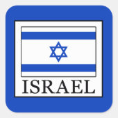 Israël Vierkante Sticker (Voorkant)