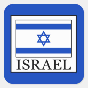 Israël Vierkante Sticker