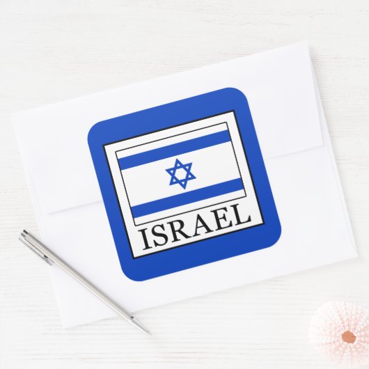 Israël Vierkante Sticker (Envelop)
