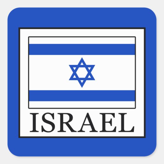 Israël Vierkante Sticker (Voorkant)