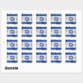 Israël Vierkante Sticker (Vel)