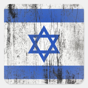 Israël Vierkante Sticker