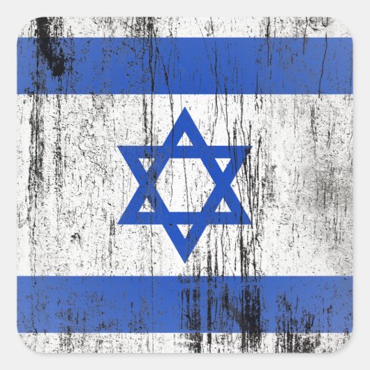 Israël Vierkante Sticker (Voorkant)