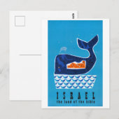 Israël Vintage Reisposter Gerestaureerd Briefkaart (Voorkant / Achterkant)