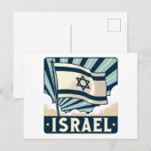 Israel Vintage Travel Poster Briefkaart (Voorkant / Achterkant)