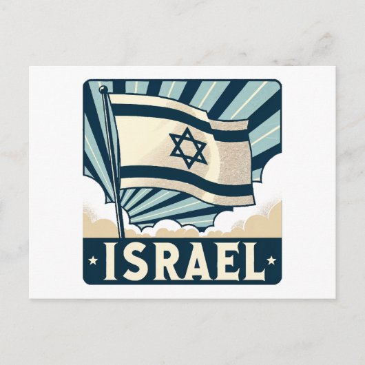 Israel Vintage Travel Poster Briefkaart (Voorkant)