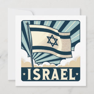 Israel Vintage Travel Poster Kaart